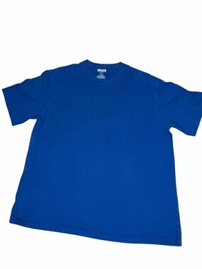 Duluth Trading Longtail T Shirt Mens Large Blue 100% Cotton Crew Neck Tee